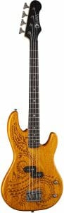 Luna Tattoo Short Scale Electric Bass